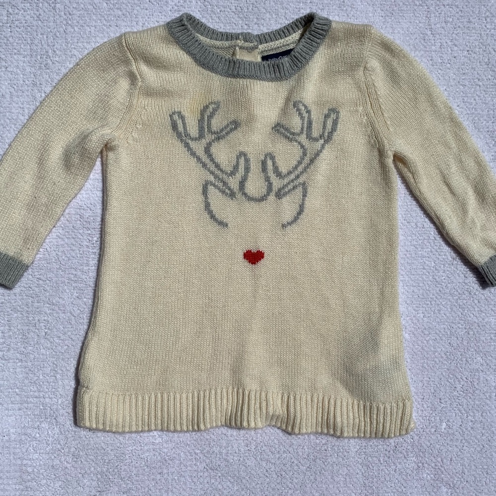 🌻 Gap Reindeer Sweater Dress